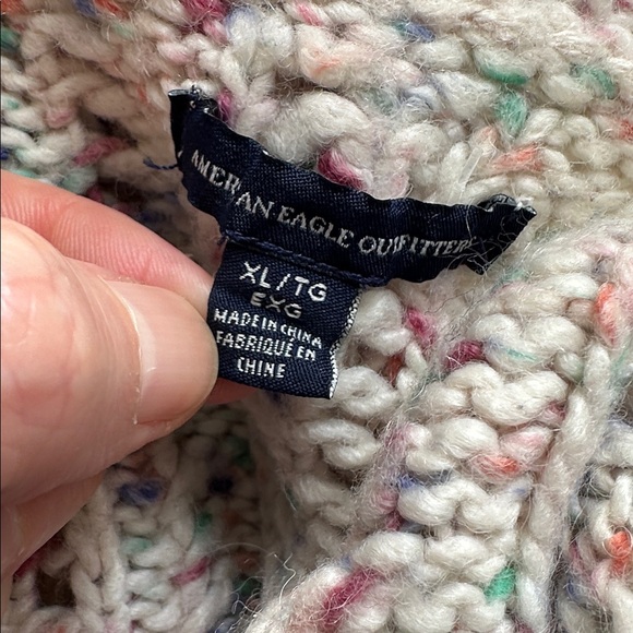 American Eagle Outfitters Women’s Multicolor Alpaca Wool Blend Sweater Casual - Picture 5 of 7
